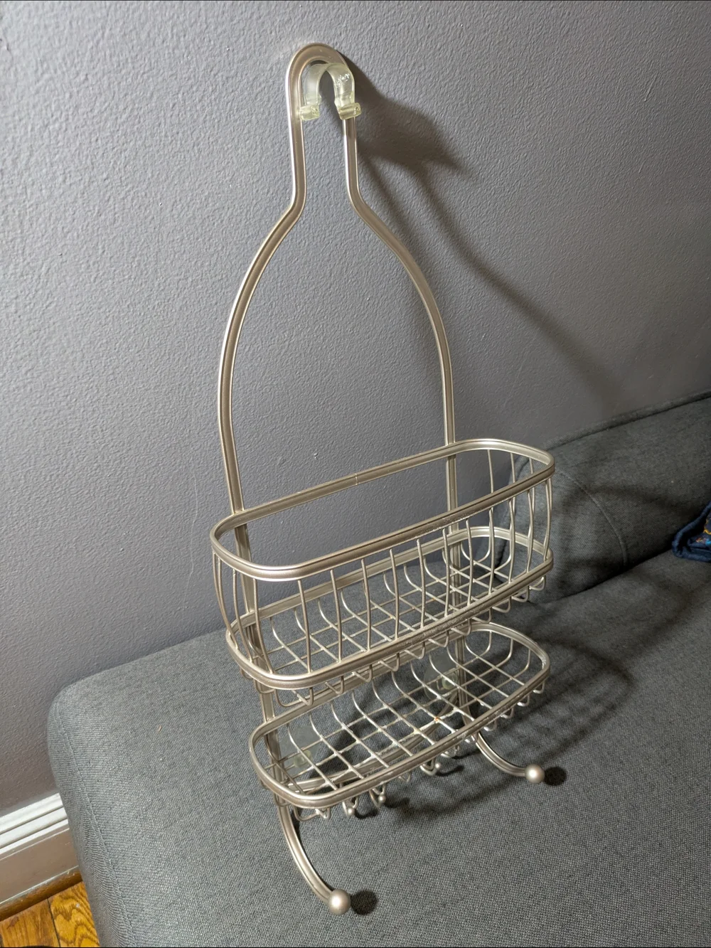 Metal Two-Tier Shower Caddy - Versatile Bath Organizer
